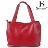 2011 simple & elegant designer bag in China red 8118 (genuine leather bag)