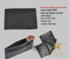 2011 the  fashion trendy genuine cowhide leather mens business visiting card holder with Anti-bacterial function