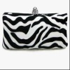 2011 the latest zebra PU clutch evening bags