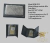 2011 the newest fashion genuine cowhide leather&fur mens wallet with Anti-bacterial function