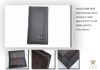 2011 the top grade nano-silver genuine leather man durable wallet with antibacterial function