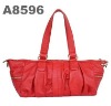 2011 top fashion ladies genuine leather handbags in red colour