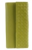 2011 woven light green wallets  ladies purses