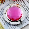 20112 fashion portable folding round crystal bag hook