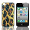 2012 Diamond Luxury Case for iPhone 4 4S, Furry Skin Case for iPhone 4G 4S, Back Cover Leopard plastic Case for iPhone 4 4S
