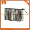 2012 Elegance zipper colourful stripes toiletry cosmetic pouch