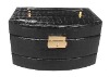 2012 Fashion Cosmetics Case, Leather Cover, Black(OBOX-2073-1)