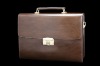 2012 Fashion Leather Bag Soft Unisex Leather Briefcase with fingerprint lock HF-FC02
