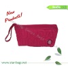 2012 Fashion Quilted Satin Handled Cosmetic Bag