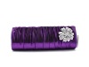 2012 Fashion Rhinestone Purple Satin Evening Clutch Bag 025