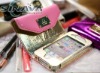 2012 Fashion flip wallet case for iphone 4 4G 4S