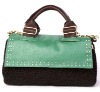 2012 Fashion lady PU handbag assorted 5 colors(MX6003-4)