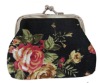 2012 Flower printed cotton coin purse