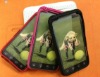 2012 For HTC EVO 3D mesh combo cell phone 2 in 1 pc+silicone case