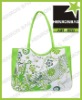 2012 Green flower summer tote beach bag