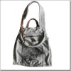 2012 Grey Solid Fleece Big Shoulder Bag