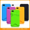 2012 Hot Selling,10 Colors,Credit Card Slot and Dustproof Plug,Back Case Cover for Apple iPhone4g For iPhone4s,OEM welcome