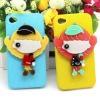 2012 Hot selling fashion and cute for iphone 4 4G 4S 4GS bling mirror 3D plastic hard case