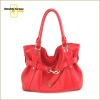 2012 Ladies handbag fashion red real leather hot handbag