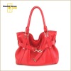 2012 Ladies handbag fashion red real leather hot handbag