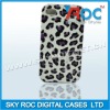 2012 Leopard grain leather case For Iph 4G 4s Cover