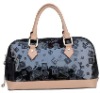 2012 NEWEST and Fashion ladies Black PU handbags in factory price