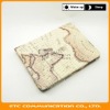 2012 New Arrival,Brow Map Pattern Stand Leather Case for iPad2,Amazon World Map Leather case for ipad 2,Stand,customers logo,OEM