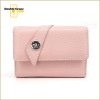 2012 New Arrival ladies elegant pink leather wallet