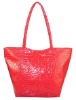 2012 New Red Croc PVC Shopping Tote Bag