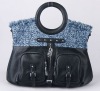 2012 New arrival fashion leisure bag lady leather bag 9009-3 (hot sale in Asia/Russia)