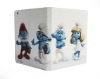 2012 New arrived! The Smurfs high quality PU leather case for ipad 2