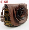 2012 New design fashion Rose PU lady bag