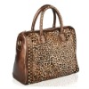 2012 New designs Cowhide LEOPARD Retro Lady Leather Handbags