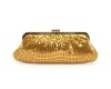 2012 New shinning metal mesh clutch evening bag