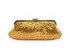 2012 New shinning metal mesh clutch evening bag