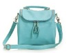 2012 Newest!! Cheapest ! classic leather handbag with color edge from leather,not oil edge