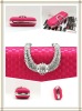 2012 Newest Designer silk skull clutch bag 063