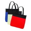 2012 Newest Non-Woven Zippered Poly Grocery Shopping Tote Bag