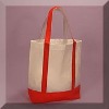 2012 Newest Red/White Zuma Non-Woven Reusable Folding Shopping Tote Bag
