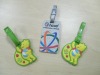 2012 OEM luggage bag tag pvc plastic material 0102