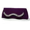 2012 Perfect purple rhinestone party clutch evening bag 063