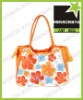 2012 Popular flower printed beach bag