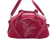 2012 Promotional Pink girls shoulder long strap bag