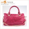 2012 Spring Women Genuine Leather Handbag,Leopard Printing