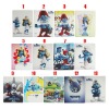 2012 The smurfs high quality PU leather Cartoon Case Cover For ipad 2