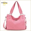 2012 Trendy handmade knitted leather hobo bag