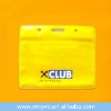 2012 Yellow clear badge holder with logo printing XYL-CC277