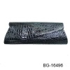 2012 black clutch swarovski evening bag with chain
