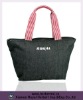 2012 black denim tote bag