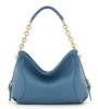 2012 chain handle real leather ladies' fashion handbag